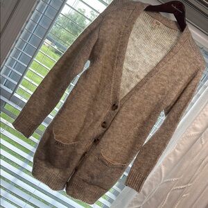 a.n.a Women's Brown Cardigan Sweater
